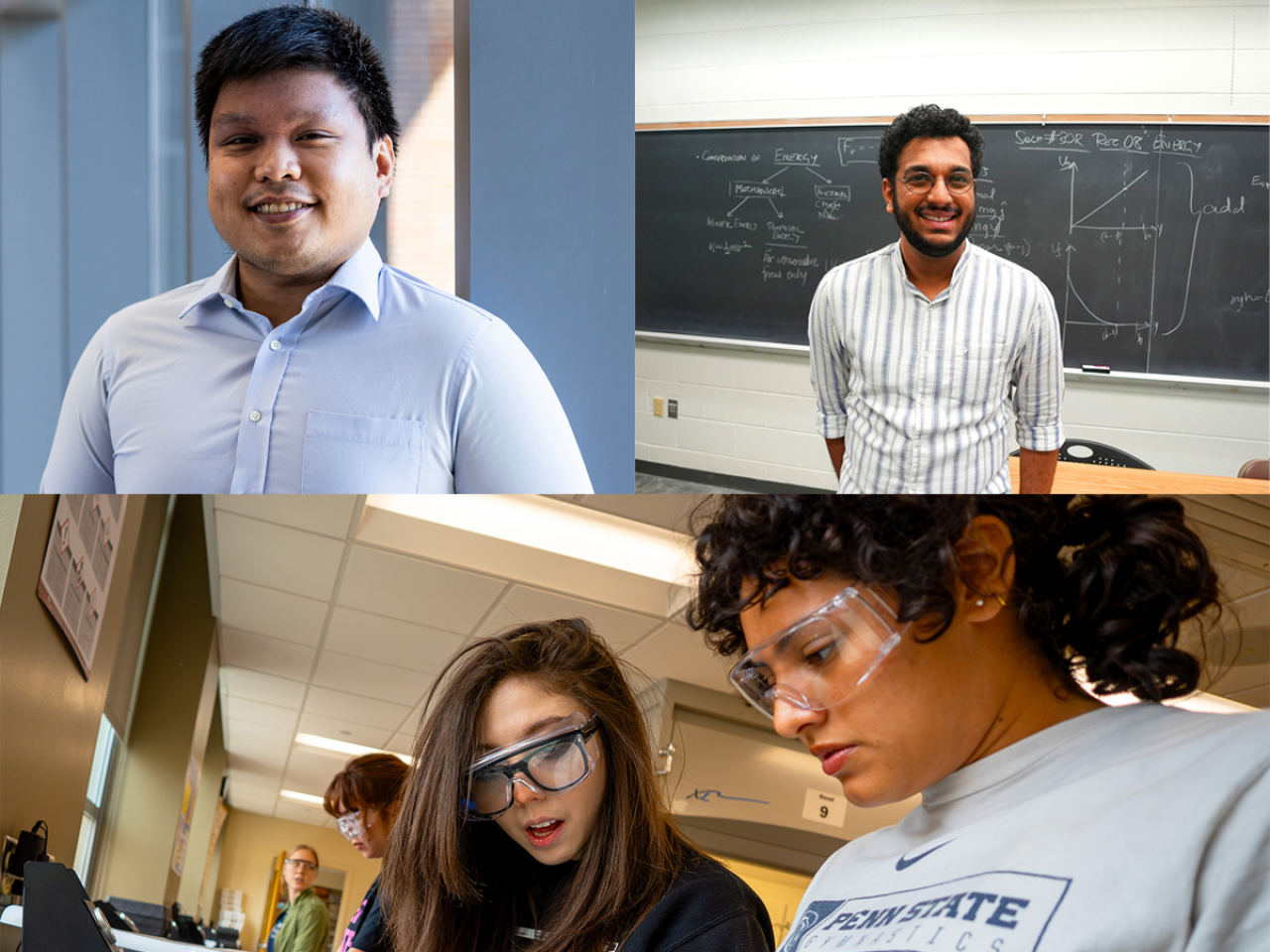 <p>Three Eberly College of Science graduate students, Kristen Aviles, Pranav Diwakar and Edward Hilvano, have been awarded the Harold F. Martin Graduate Assistant Outstanding Teaching Award.</p>