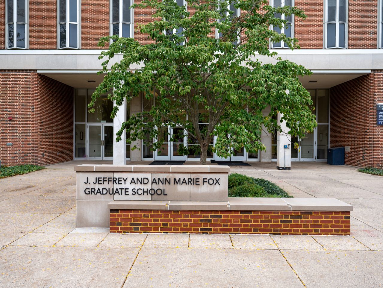 Fox Graduate School sign