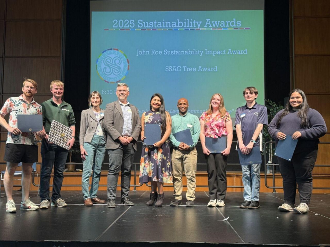 <p>Penn State Sustainability has announced the 2025 recipients of its sustainability awards. These accolades, including the John Roe Sustainability Impact Award, the Student Sustainability Advisory Council Tree Award and the Pennsylvania Environmental Resource Consortium Campus Sustainability Champion Award, commend the extraordinary contributions of students in spearheading sustainability initiatives.</p>