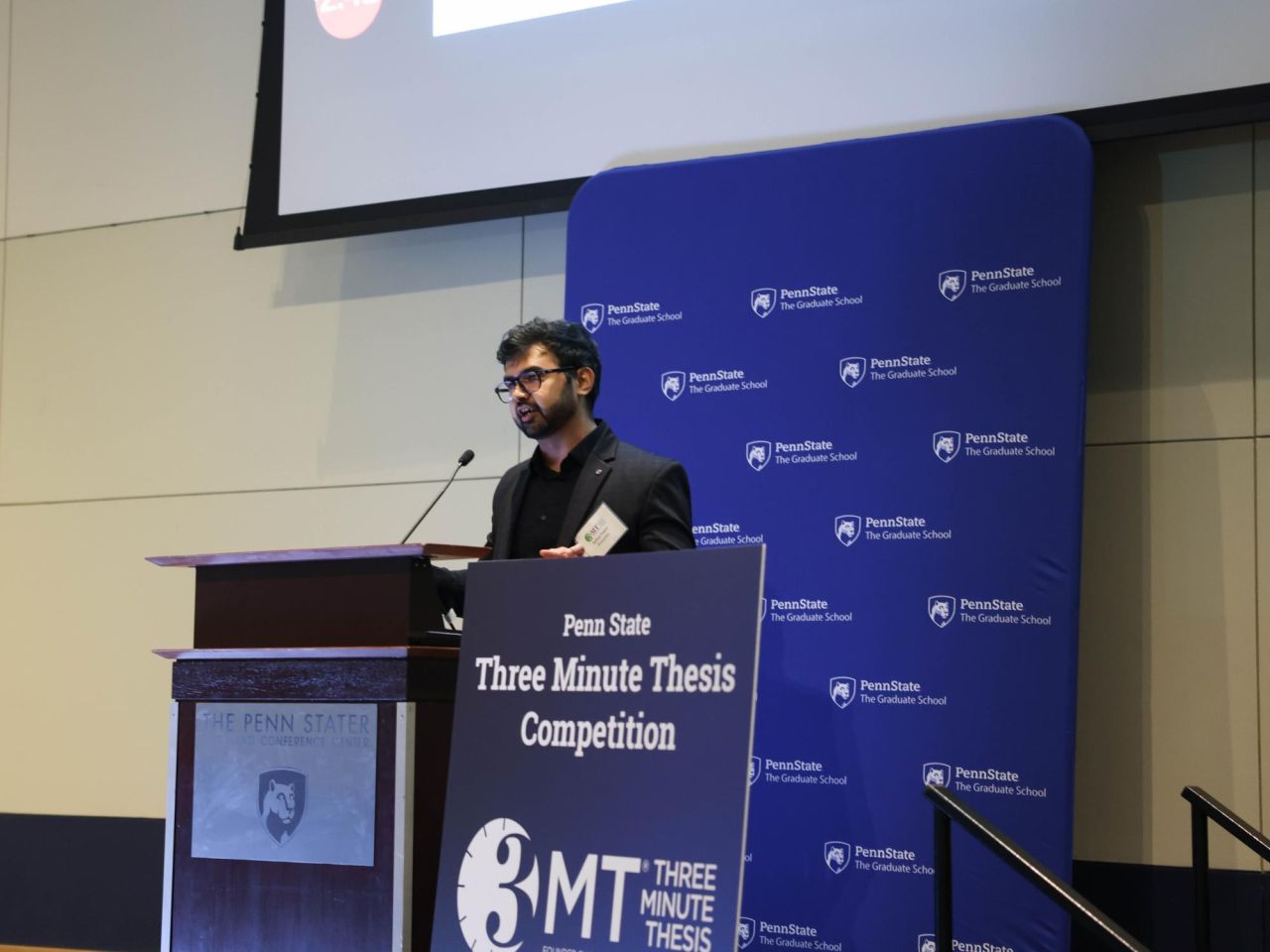 <p>Penn State graduate students will showcase their research in Penn State’s second annual Three Minute Thesis competition on Saturday, March 29, hosted by the Fox Graduate School. Community members are invited to attend, support participants, and vote for their favorite presentation.</p>