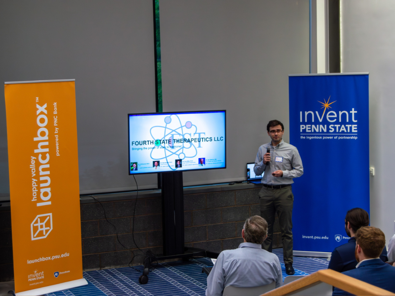 <p>Penn State startup Fourth State Therapeutics has developed a cold plasma-based technology called the Plasma Patch, intended to tackle chronic wound treatment. Fourth State participated in Invent Penn State's Summer Founders Program and NSF I-Corps Short Course.</p>