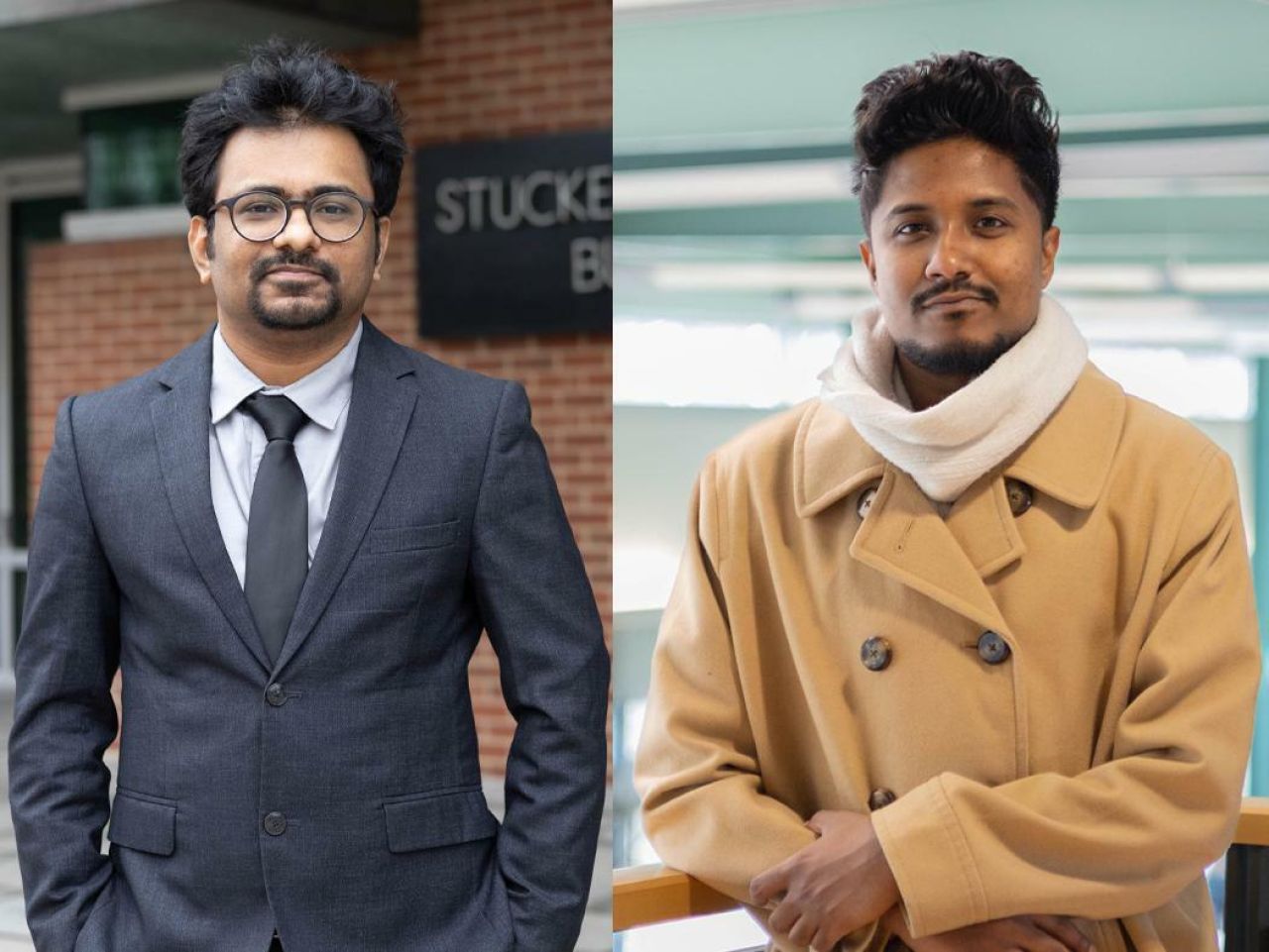 Chowdhury Imam at left and Arjun Kizhakkemarakkattil Janardhanan at right.