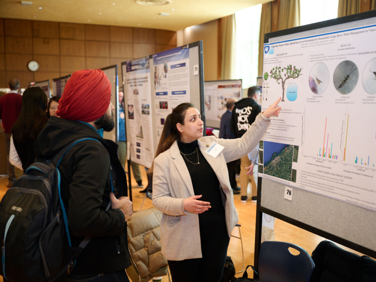 <p>Nearly 300 graduate students will be presenting research and scholarship and honing their communication skills at the 40th annual Graduate Exhibition, hosted by the Fox Graduate School. Community members can view research videos, chat with students about their scholarship, and see musical performances on Friday, March 28, on the University Park campus.</p>