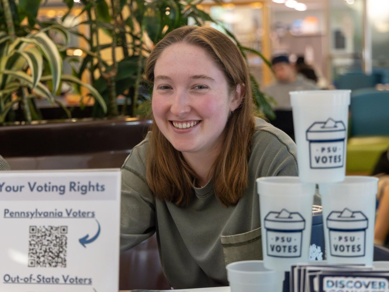 <p>Maddie Hindman, a graduate student pursuing a master’s degree in public policy, has been working as an intern for PSU Votes since May to help prepare her fellow students to vote in this year's general election. In this Q&A, Hindman talks about her experience with student voter support at Penn State and what she thinks her peers need to know heading into Election Day on Nov. 5. </p>