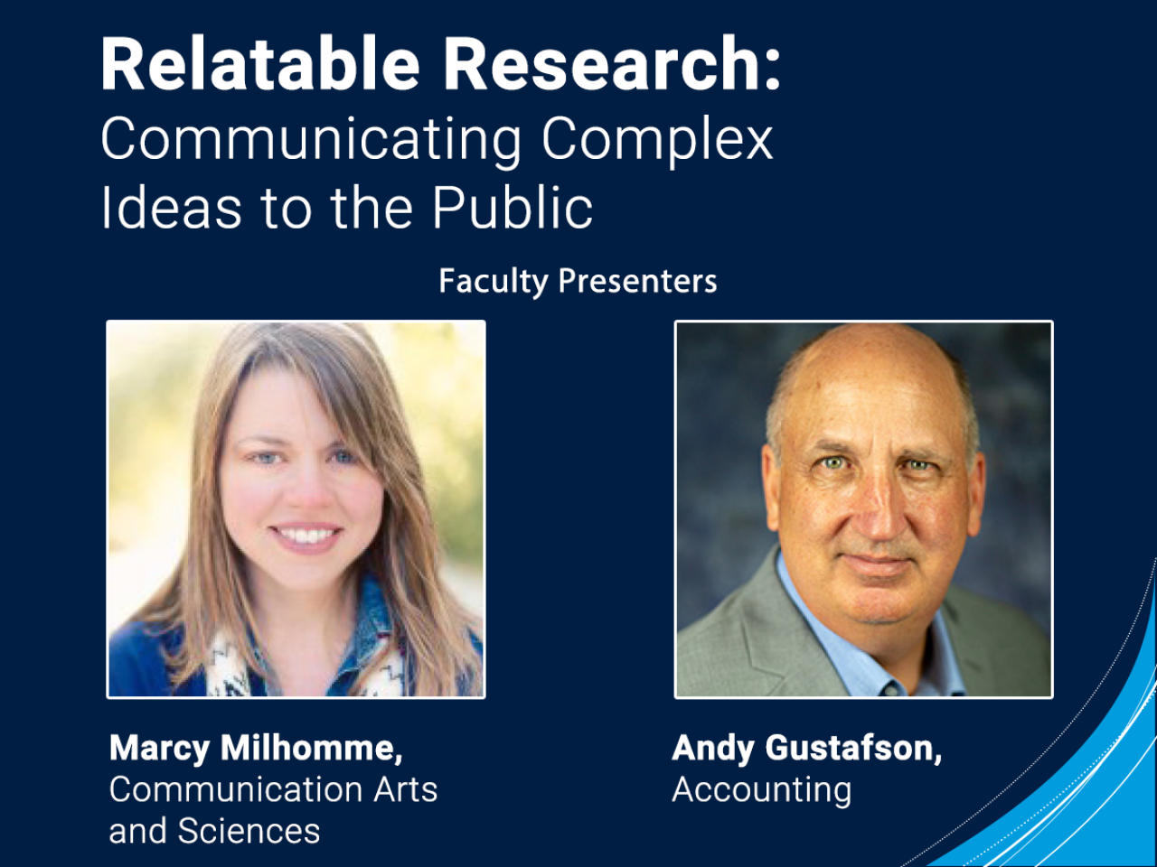 <p>Graduate students seeking to improve their research communication and presentation skills are invited to register for an online, faculty-led research communication workshop series. Hosted by the J. Jeffrey and Ann Marie Fox Graduate School, the series will be offered three times in September and October. </p>