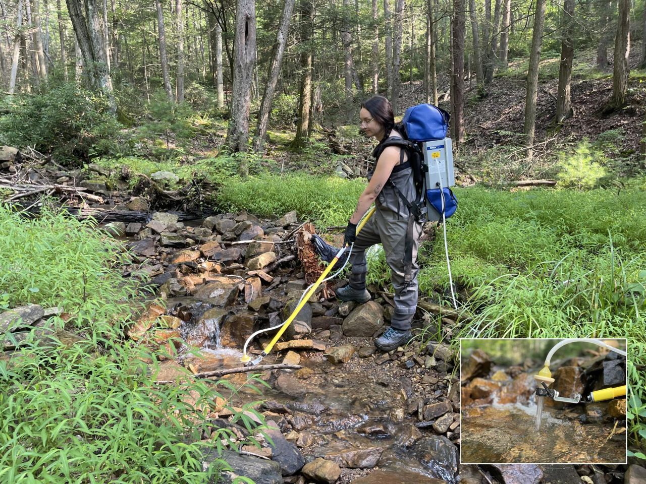 <p>A bottle of water sampled from a lake or river can reveal what fish, amphibians insects and bacteria are present, thanks to environmental DNA, the genetic material shed by organisms. This way of measuring transforms scientists’ ability to determine the extent of aquatic life in various water bodies, according to a team led by Daniel Allen, assistant professor of aquatic ecology in Penn State’s College of Agricultural Sciences.</p>