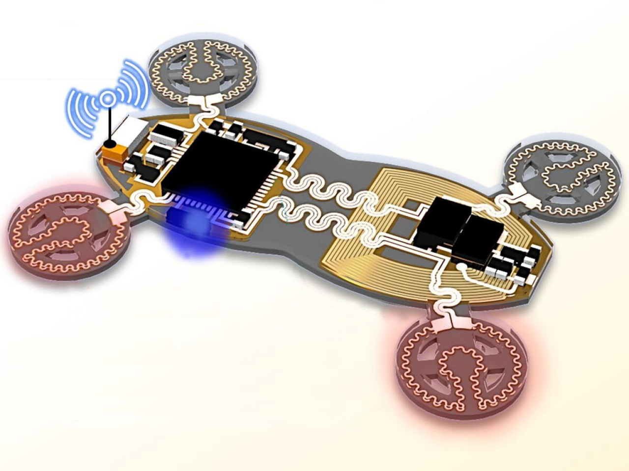 <p>A tiny, soft, flexible robot that can crawl through earthquake rubble to find trapped victims or travel inside the human body to deliver medicine may seem like science fiction, but an international team led by researchers at Penn State are pioneering such adaptable robots by integrating flexible electronics with magnetically controlled motion. </p>