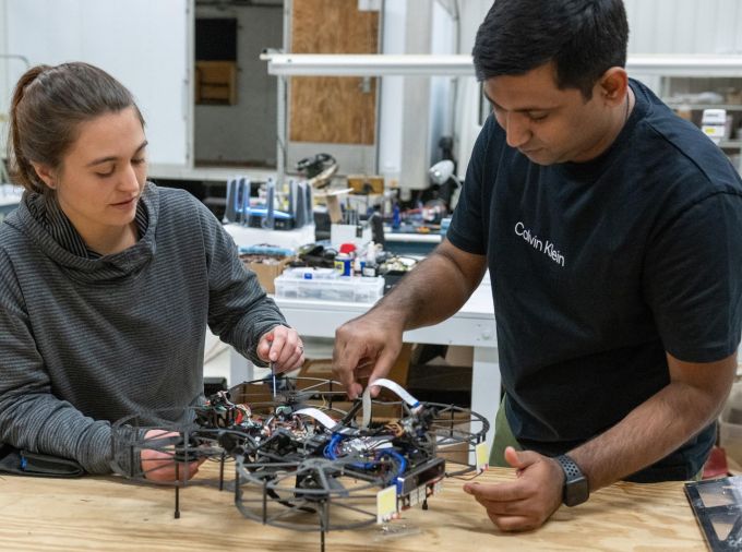 <p>Penn State’s Autonomous Robotics Competition Club recently developed a low-cost, unmanned aircraft system. The two-drone system includes 2D and 3D mapping technology that can assist law enforcement and first responders in indoor searches.</p>