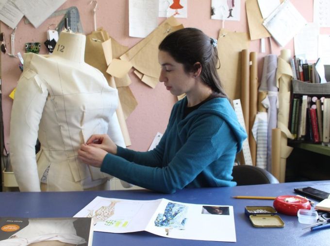 <p>For students like Clare Richey-Kaplan, the costume-production master of fine arts program in the College of Arts and Architecture’s School of Theatre offers highly specialized training for a skill that dates back centuries. Constructing a piece of clothing is a detailed and technical process from the initial meeting with a designer to the finishing stitch.</p>