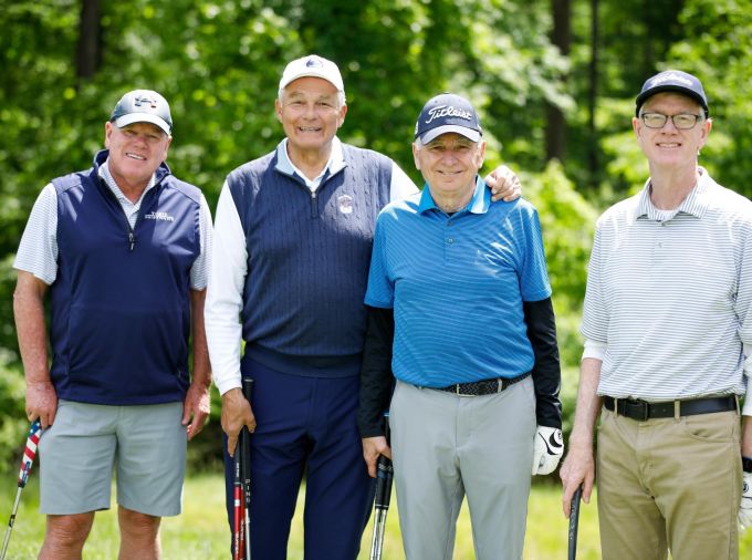 <p>More than 70 golfers participated in this year's golf outing, which raised $30,000 for scholarships to support graduate students at Penn State Great Valley. Penn State women's soccer head coach Erica Dambach spoke to reception attendees about the discipline of focusing on their attitudes. </p>
