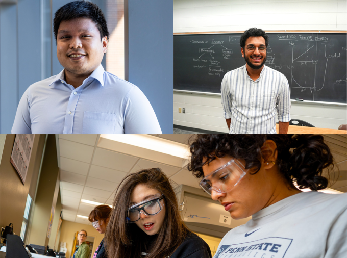 <p>Three Eberly College of Science graduate students, Kristen Aviles, Pranav Diwakar and Edward Hilvano, have been awarded the Harold F. Martin Graduate Assistant Outstanding Teaching Award.</p>