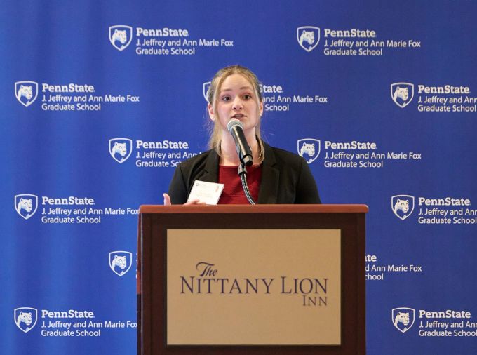 <p>Tricia Hart, who earned a doctoral degree in nutritional sciences in December 2024, will be representing Penn State in the final round of a regional Three Minute Thesis competition on April 25. Community members can watch online and vote for the People's Choice award. </p>